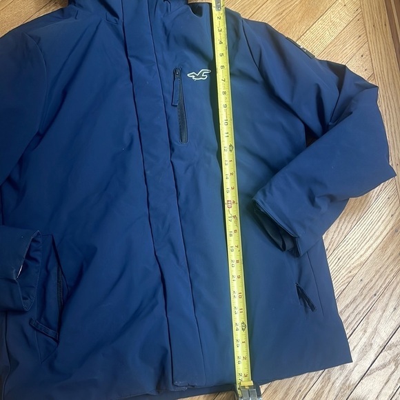 HOLLISTER CALIFORNIA all-weather blue parka coat size large - Picture 4 of 11